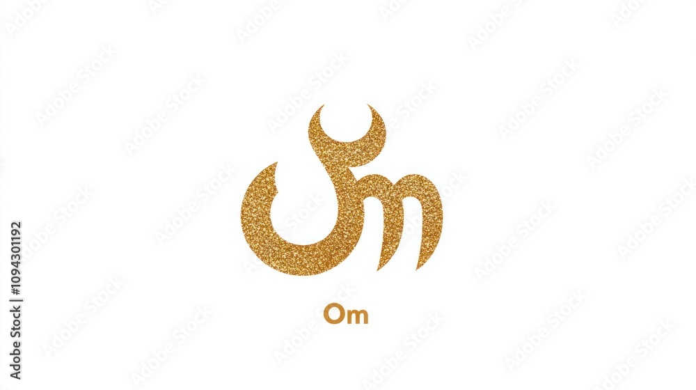 An elegant, minimalistic logo featuring the sacred symbol An elegant, minimalistic logo featuring the sacred symbol