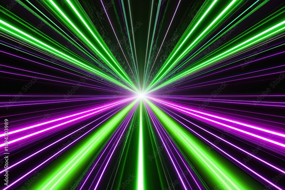 Dynamic Green Neon Stream with Pulsating Motion and Energizing Glow Effects Dynamic Green Neon Stream with Pulsating Motion and Energizing Glow Effects