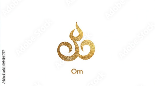 An elegant, minimalistic logo featuring the sacred symbol 