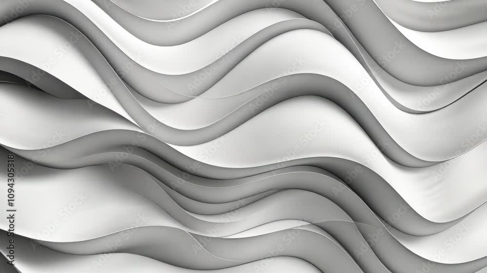 Monochromatic abstract waves in a smooth, flowing pattern create a modern and elegant textured surface design in grayscale tones.
Monochromatic abstract waves in a smooth, flowing pattern create a modern and elegant textured surface design in grayscale tones.