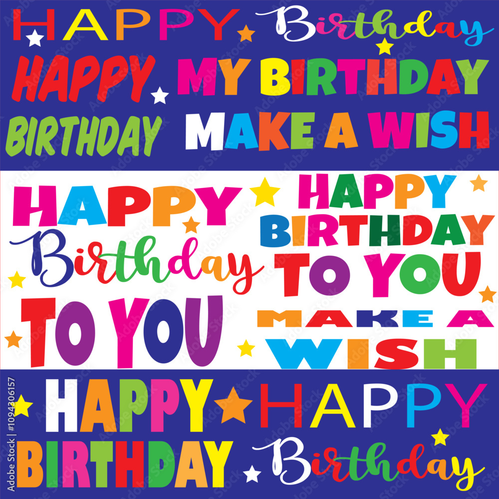 Happy birthday pattern with birthday text for gift wrap
Happy birthday pattern with birthday text for gift wrap