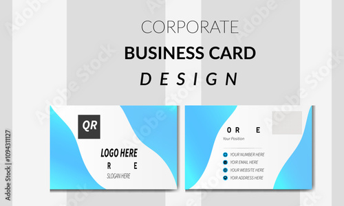 modern elegant red, white double sited business card template. minimal modern simple business card design .