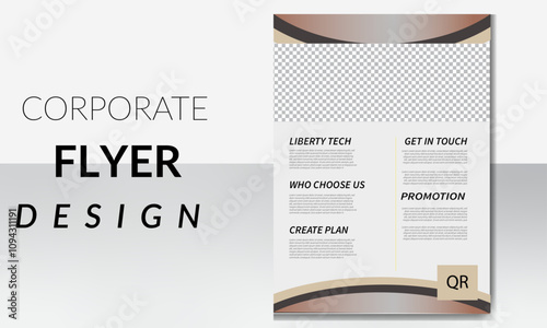 corporate premium flyer for all people . clean modern resume and cover letter layout vector template for business job application