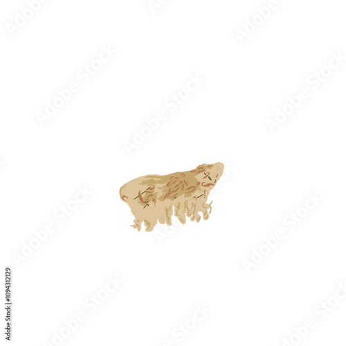 shrimp crackers food illustration 