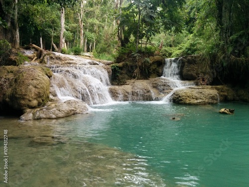 Erawan Waterfall in Thailand