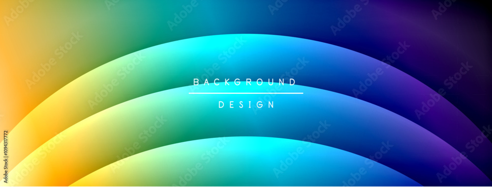 Bright rainbow style color gradient with curve round shape line background. Vector Illustration For Wallpaper, Banner, Illustration, landing page Bright rainbow style color gradient with curve round shape line background. Vector Illustration For Wallpaper, Banner, Illustration, landing page