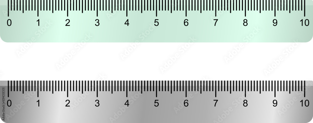 ruler 10 cm plastic and stainless steel, measuring tool ruler 10 cm plastic and stainless steel, measuring tool