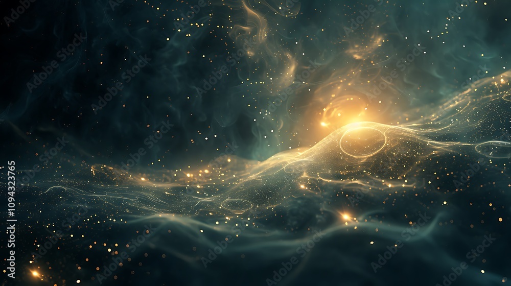 An artistic representation of a single glowing dot in a dark space, with a soft aura emanating from it. An artistic representation of a single glowing dot in a dark space, with a soft aura emanating from it.