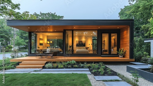 Modern Minimalist House Design: Contemporary Architecture with Natural Elements photo