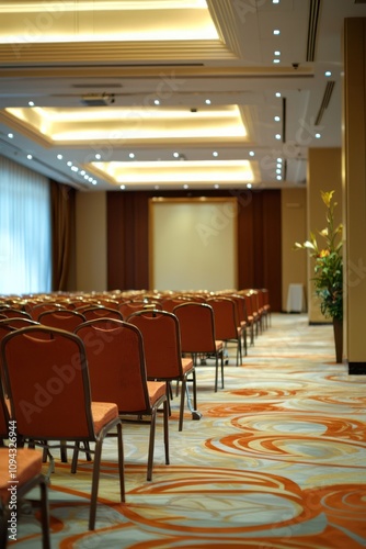 Professional meeting space with clean lines and modern design for corporate use.