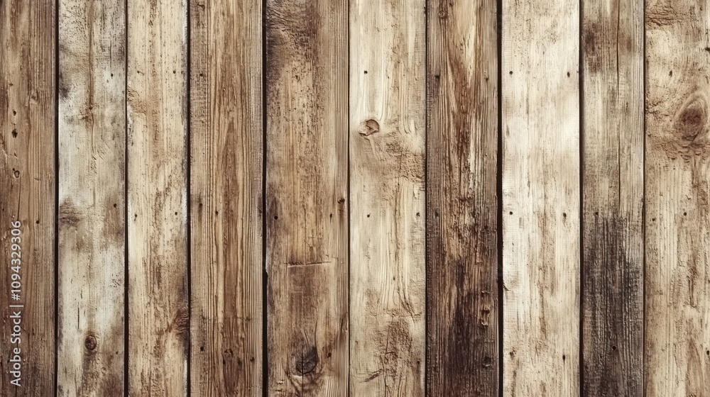 Rustic Wooden Wall Texture: A Weathered Background of Brown and Beige Planks Rustic Wooden Wall Texture: A Weathered Background of Brown and Beige Planks