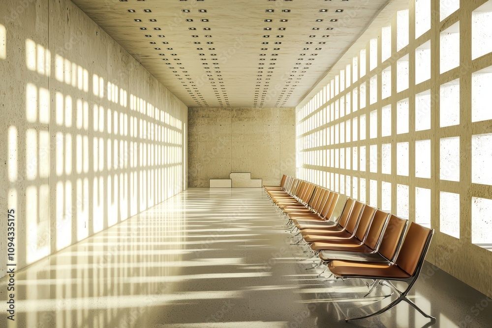 Modern empty conference room designed for sleek and professional use. Modern empty conference room designed for sleek and professional use.