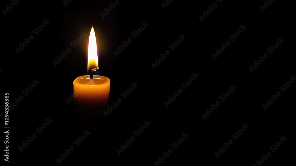 A solitary, flickering candle in a dark room, Reflecting the struggle for light and hope in darkness A solitary, flickering candle in a dark room, Reflecting the struggle for light and hope in darkness