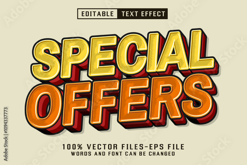 Special Offers Editable Text Effect