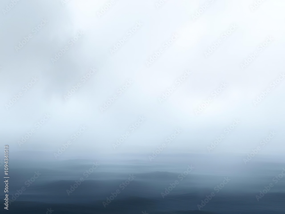 An abstract representation of a foggy sea with soft feathery brushstrokes and muted colors conveying a sense of isolation, abstract blur gray background, isolated atmosphere An abstract representation of a foggy sea with soft feathery brushstrokes and muted colors conveying a sense of isolation, abstract blur gray background, isolated atmosphere