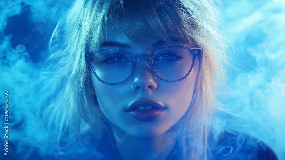 A woman with blonde hair A woman with blonde hair