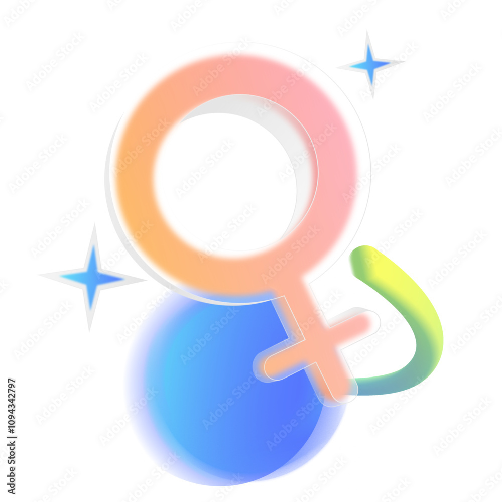 Venus symbol for female gender Venus symbol for female gender