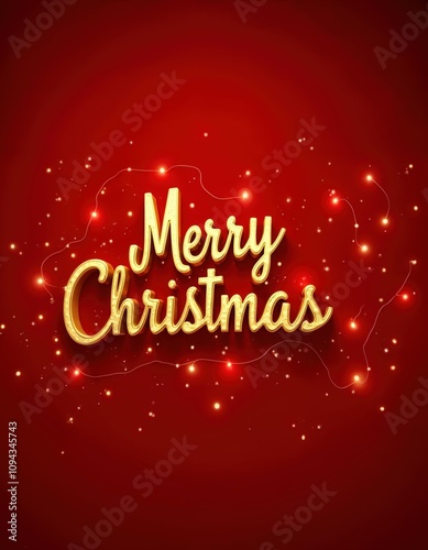 Wish you a Merry Christmas text. Typography