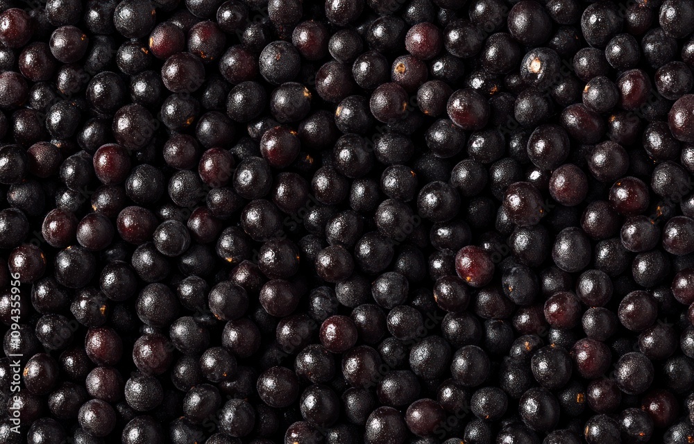 A close-up view of numerous dark berries, showcasing their texture and color. A close-up view of numerous dark berries, showcasing their texture and color.