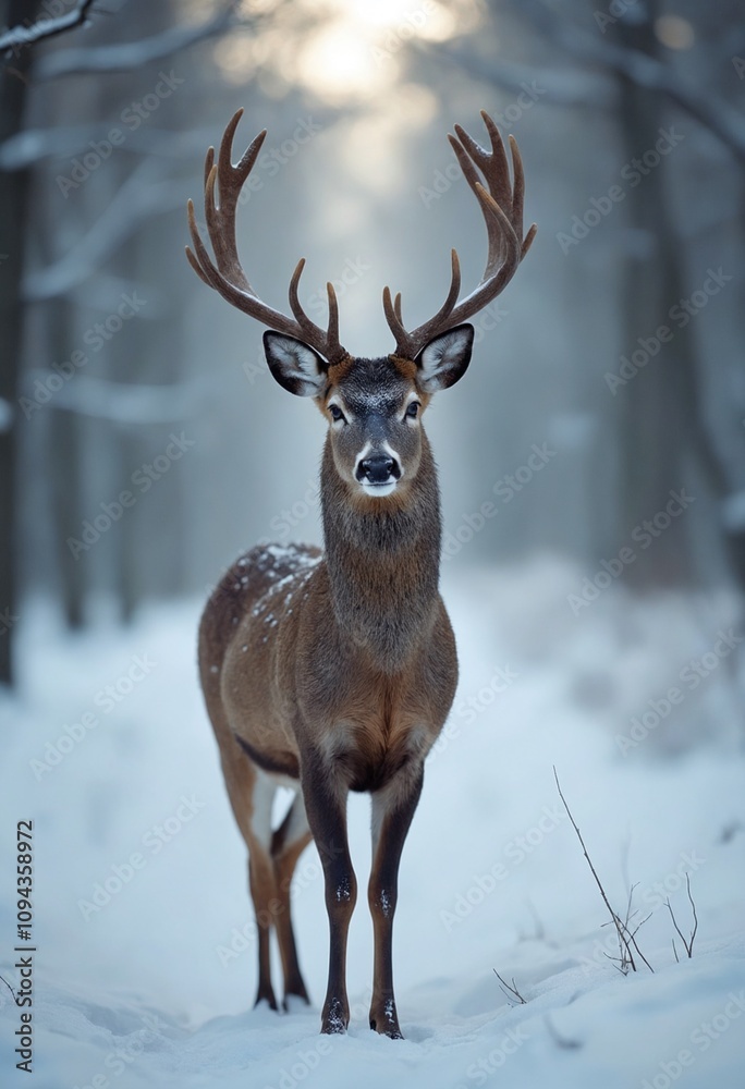 Deer in winter Deer in winter