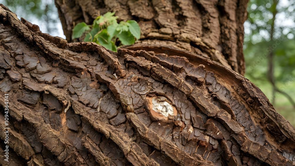 Close-up of hickory tree bark texture featuring rugged ridges, natural patterns, and earthy tones, perfect for nature themes, rustic designs, or ecological photography concepts. Close-up of hickory tree bark texture featuring rugged ridges, natural patterns, and earthy tones, perfect for nature themes, rustic designs, or ecological photography concepts.
