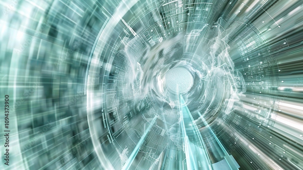 Fototapeta premium Technology Transparency: Illuminating the Digital Landscape