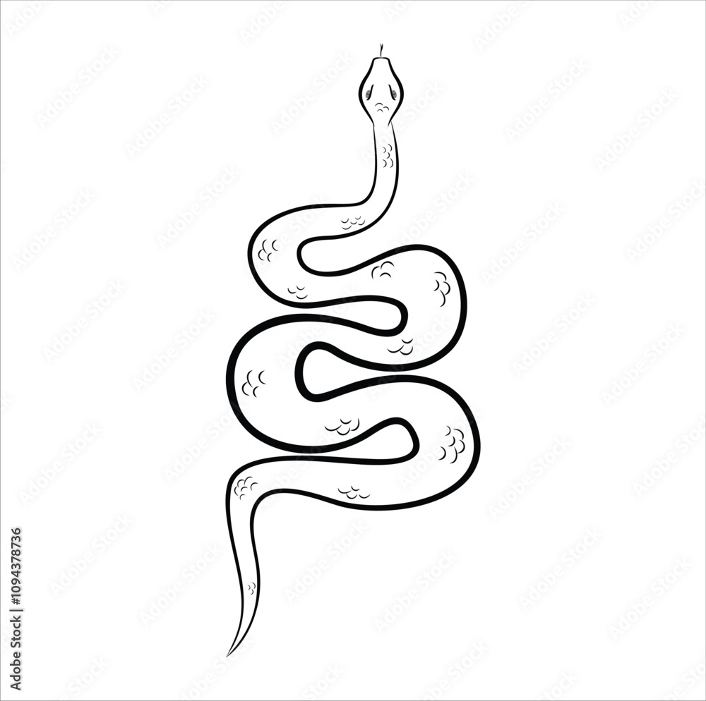 Ink snake art brushstroke vector illustration design. Eps 10 Ink snake art brushstroke vector illustration design. Eps 10