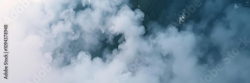 Dense smoke billowing through the trees, choked air, acrid smoke, ash covered