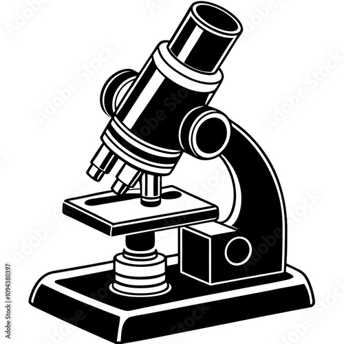 illustration of microscope