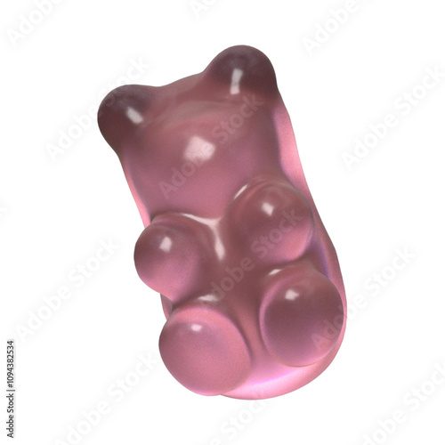 Pink teddy gummy