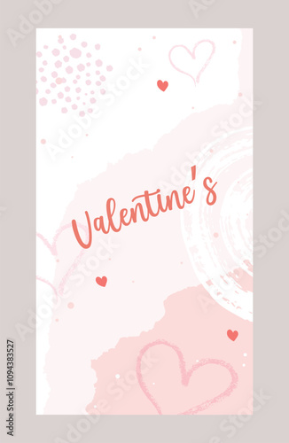 Valentine's day backgrounds. Vector illustrations for greeting card, online shopping, sale ads, web and social media post, marketing, banner