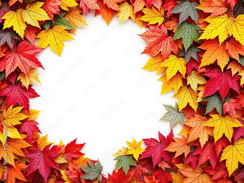 Full frame background consisting of multicolored autumn leaves stacked on top of each other, earthy tone, landscape photography Full frame background consisting of multicolored autumn leaves stacked on top of each other, earthy tone, landscape photography