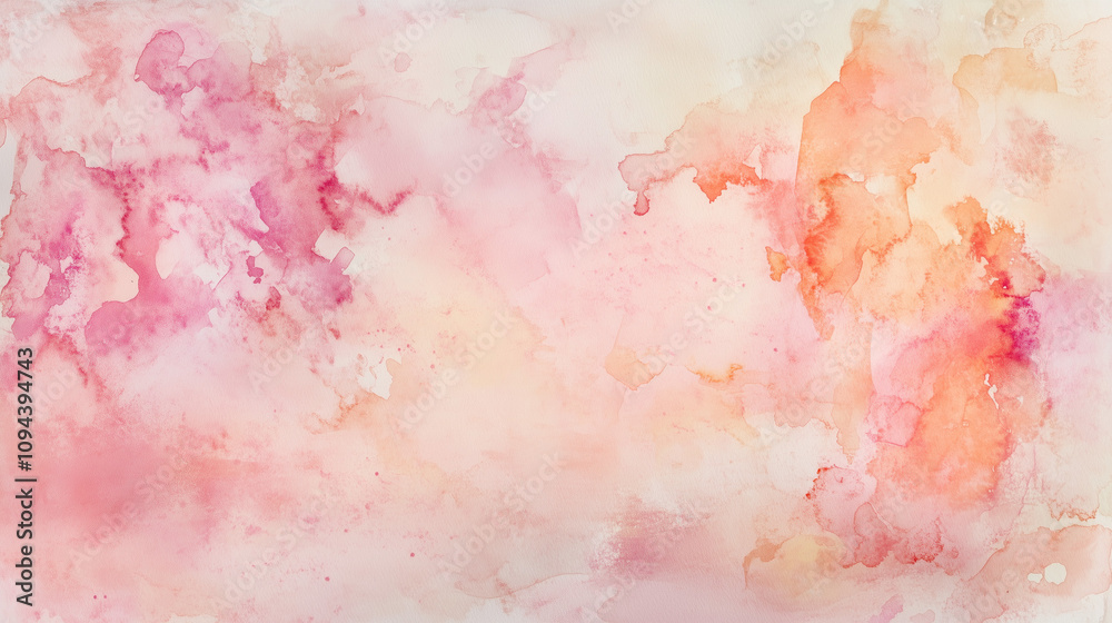 Elegant, light watercolor wash background with soft pink and peach tones fading into each other, smooth, clean edges for a professional and artistic touch. Elegant, light watercolor wash background with soft pink and peach tones fading into each other, smooth, clean edges for a professional and artistic touch.