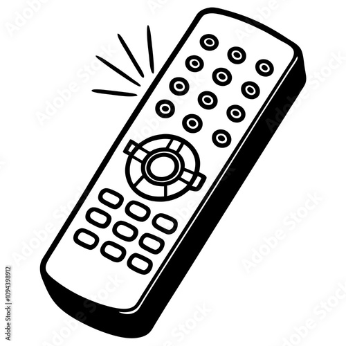 remote control isolated on white