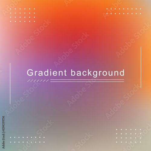 Modern Poster Gradient Mesh Background Template