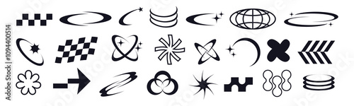 Set of y2k elements design