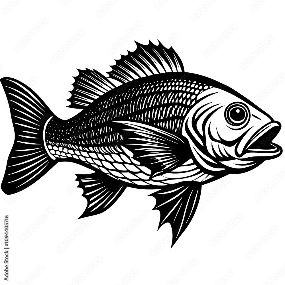 illustration of a snapper fish