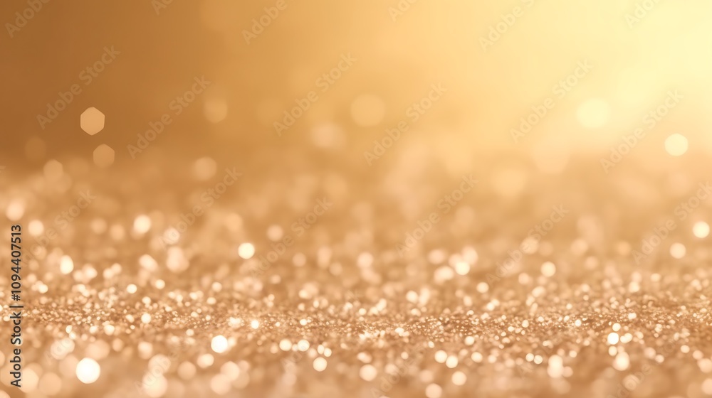Golden Glitter Background Sparkling Lights Shimmer Golden Glitter Background Sparkling Lights Shimmer