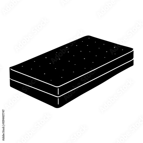 mattress on white
