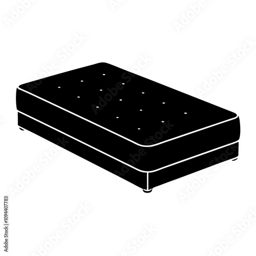mattress on white