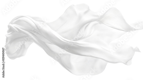 Soft white cloth are simple yet elegant for graphic design or wallpaper.