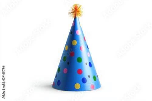 party hat and confetti with ball image on it