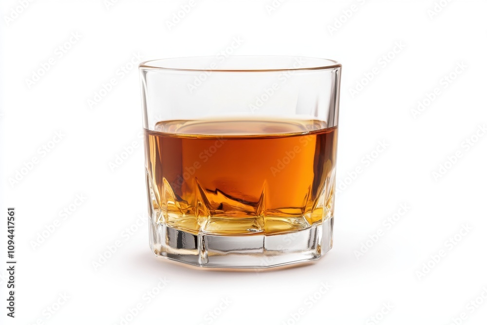 whiskey with ice on white background whiskey with ice on white background