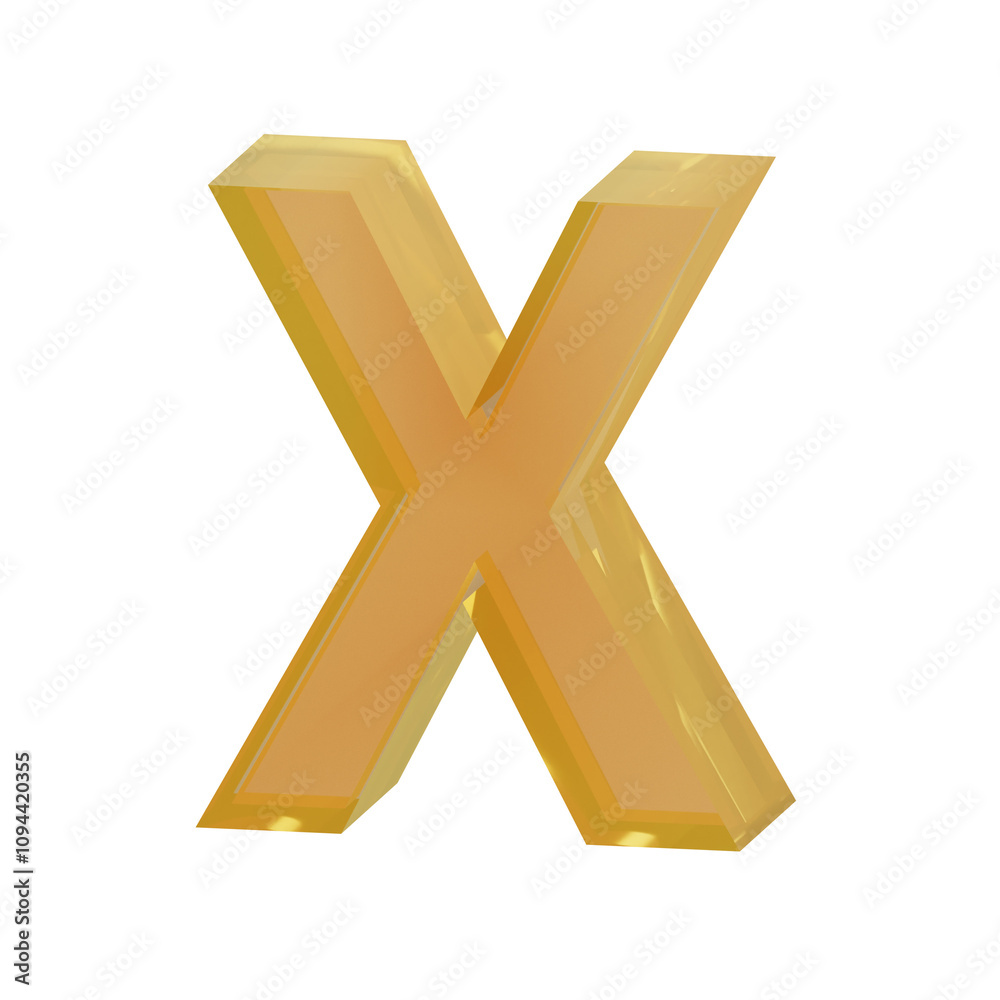Alphabet X 3D Illustration Alphabet X 3D Illustration