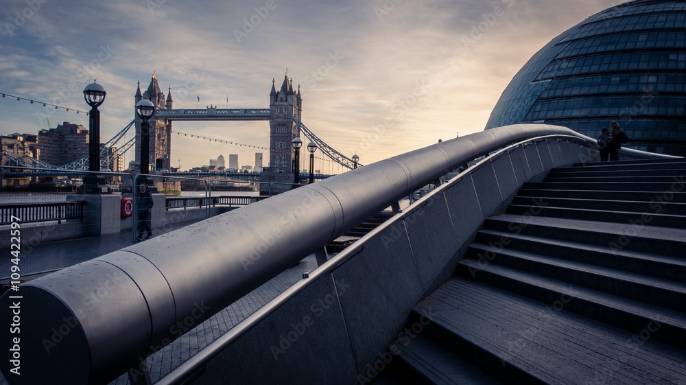 Obraz premium Purple hues at London Bridge