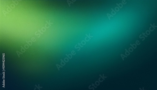 Abstract background, Viridian and Viridian green gradient background with light leak and grainy texture.