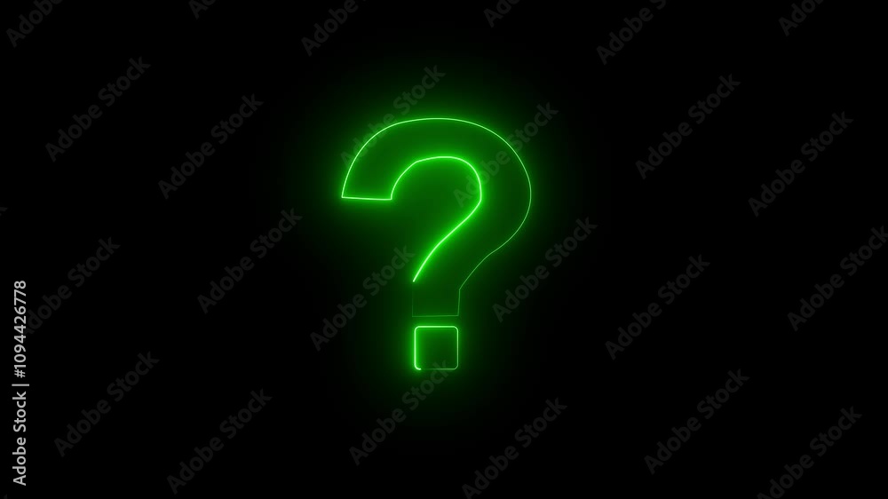 neon glowing question in minimal dark neon glowing question in minimal dark
