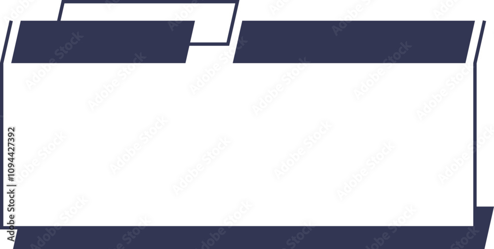 Minimalist folder icon representing organization and digital storage.