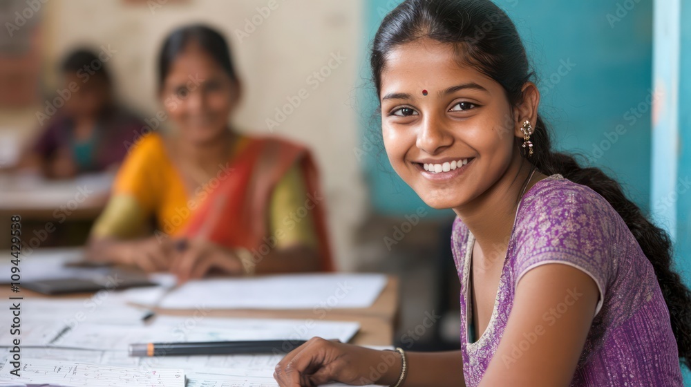 © bird_saranyoo - Indian student benefiting from a microloan program at a rural banking center in Jaipur, India © bird_saranyoo - Indian student benefiting from a microloan program at a rural banking center in Jaipur, India