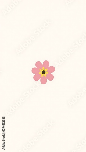 Minimalist Phone Background, Rose Flowers, Minimal Background